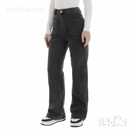 Дамски дънки с висока талия, снимка 4 - Дънки - 49113595