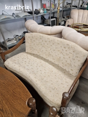К-т Масивно Канапе...2-ка Кресла и Маса-внос от Германия!, снимка 3 - Дивани и мека мебел - 53563507