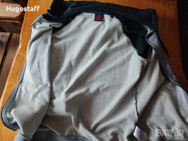 Оригинален суитчър худи яке сив Супердрай Superdry качулка цип Хл/Л, снимка 7 - Якета - 51983588