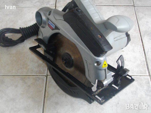 Лазерен Немски Ръчен Циркуляр-ф190мм-1200 Вата-ОТЛИЧЕН-Почти Нов-DURO DHKS1200 LASER-Реже 65мм, снимка 13 - Други инструменти - 40160147