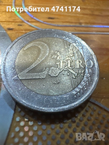 2 евро рядка евромонета 2002г. , снимка 2 - Антикварни и старинни предмети - 53565320