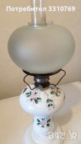 Редки красиви антикварни газени лампи. , снимка 8 - Настолни лампи - 52788182