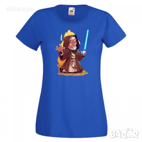 Дамска тениска Star Wars Obi Wan Игра,Изненада,Подарък,Геймър,, снимка 4 - Тениски - 36789346