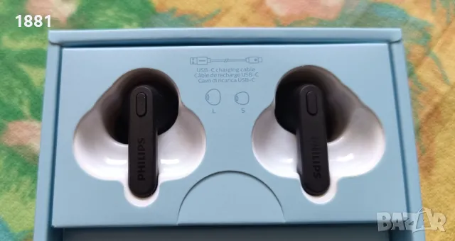 Безжични Bluetooth слушалки PHILIPS True Wireless Black. Нови., снимка 8 - Bluetooth слушалки - 48355039