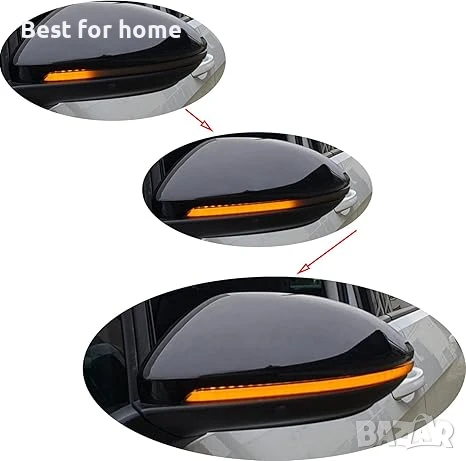 LED мигачи за странични огледала  за VW Golf MK7 7.5 VII GTI R GTD TSI, снимка 2 - Аудиосистеми - 50697981
