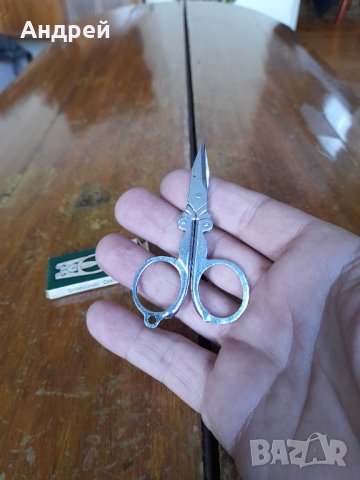 Стара сгъваема ножица,ножичка, снимка 4 - Други ценни предмети - 37665455