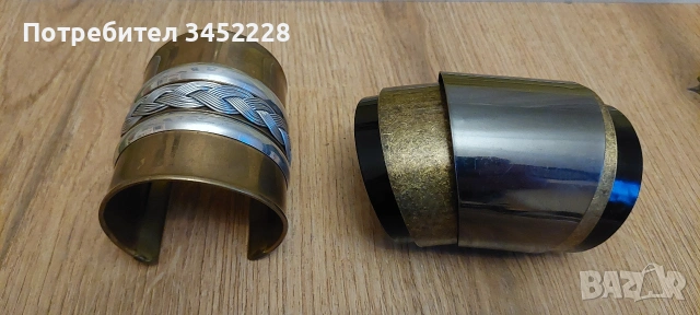 гривни метални за ценители два броя , снимка 4 - Гривни - 53214091