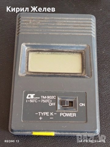 Цифров термометър който използва термодвойка тип К за измерване на температурата 49258, снимка 6 - Друга електроника - 51757255
