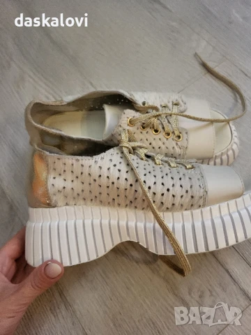 сандали Габина естествена кожа и косъм 