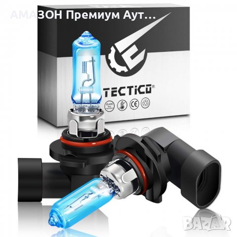 TECTICO 9012 HIR2 Халогенни крушки за фарове 12V 55W,Топла бяла ултра ярка светлина за мъгла DRL,2бр