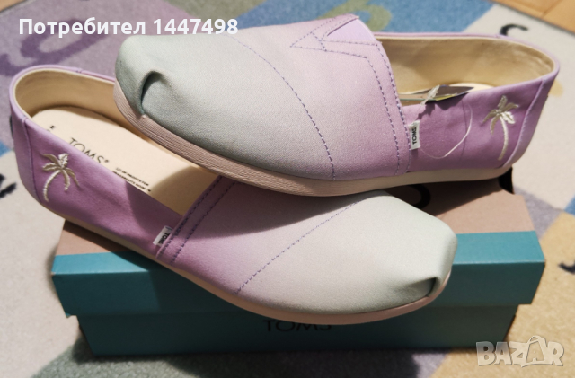 TOMS ALPARGATA - Lilac ombre canvas size 40 – Женски еспадрили TOMS, снимка 2 - Дамски ежедневни обувки - 44853893