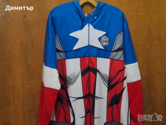 костюм Marvel Comics Captain America Halloween Хелоуин costume x-men dc comics, снимка 2 - Костюми - 52092004
