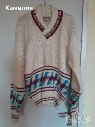Дамски вълнен пуловер, L-размер 