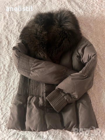 ЛУКСОЗНО MANGO яке с гъши пух и естествена лисица – топ модел
