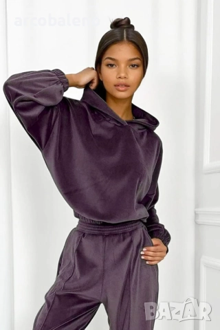 Дамски велурен комплект от две части Cloud, 3цвята , снимка 14 - Комплекти - 52699136