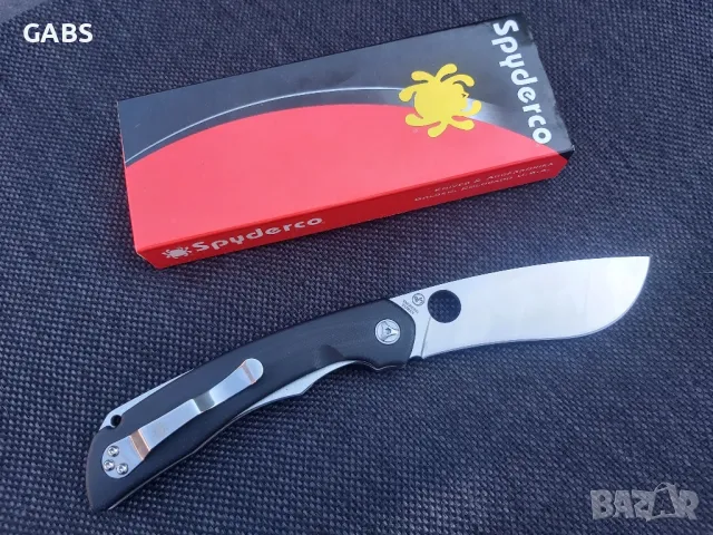 Сгъваем джобен нож Spyderco,светкавично отваряне Flipper, снимка 2 - Ножове - 49217205