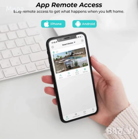 камера за наблюдение 4К, снимка 1