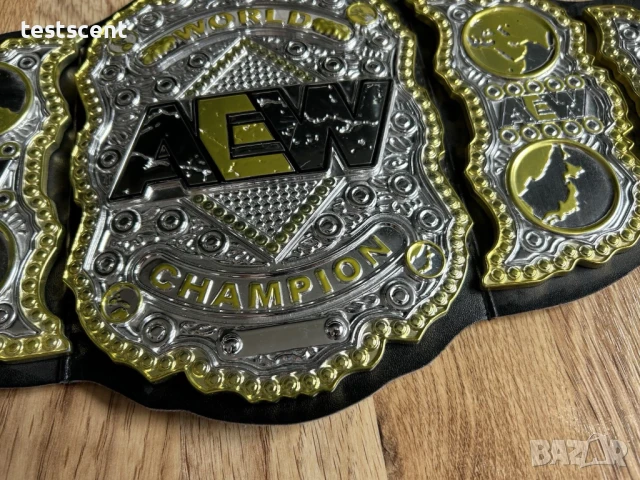 Шампионски пояс AEW World Championship Belt Wrestling Toy Jazwares Kids Replica belt колан, снимка 5 - Други - 51208768
