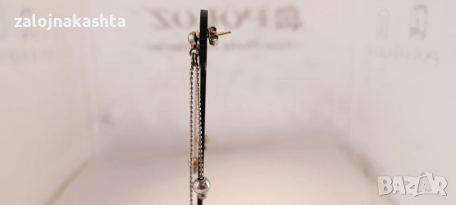 Сребърни обеци-3,71гр/925, снимка 4 - Обеци - 52934436