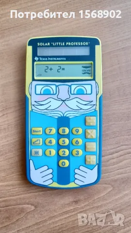 Texas Instruments Малкият професор соларен калкулатор 