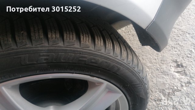 Комплект перфектни джанти  17 цола със   зимни гуми с над 90%протектор, снимка 2 - Гуми и джанти - 39438714