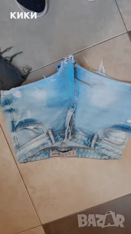 Дамски къси павталони дънкови, снимка 3 - Къси панталони и бермуди - 49423804