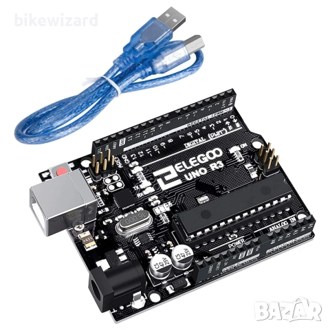 ELEGOO UNO R3 платка ATmega328P с USB кабел (съвместима с Arduino) за Arduino НОВА, снимка 6 - Друга електроника - 53315946