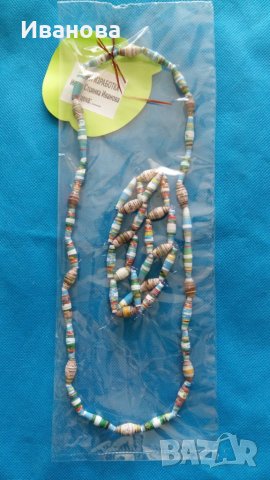 Ръчна изработка на бижута от хартия и квилинг  0.50лв лакирани са със декопажен лак, снимка 3 - Колиета, медальони, синджири - 28470263