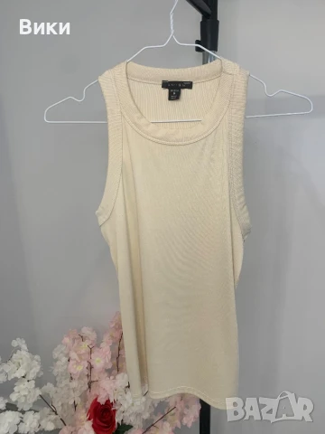 Дамски потник в бежово в размер М, подходящ е и за S, снимка 5 - Потници - 50663546