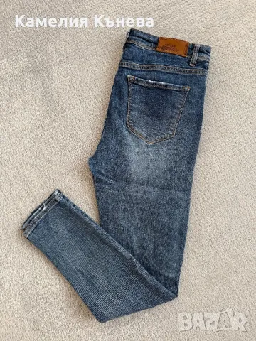 Дамски Сини дънки, М размер, снимка 2 - Дънки - 48548612