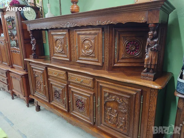 комплект за трапезария - маса , столове, контрабюфет, снимка 9 - Маси - 48446309