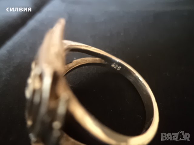 дамски сребърен пръстен, снимка 5 - Бижутерийни комплекти - 35563604