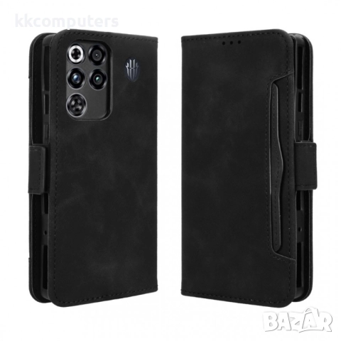 Кожен калъф Портфейл за ZTE nubia RedMagic 11 Pro 5G / 11 Pro+ 5G- Магнитен клипс, Държач за карти и, снимка 7 - Калъфи, кейсове - 52490748
