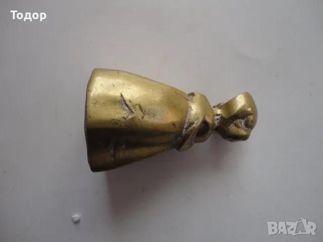 Старинна бронзова фигурка фигура пластика жена , снимка 7 - Колекции - 47410515