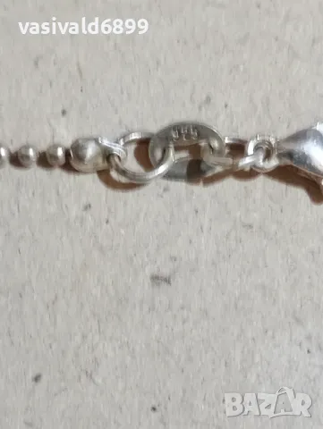 Сребърно синджирче , снимка 4 - Колиета, медальони, синджири - 48253244