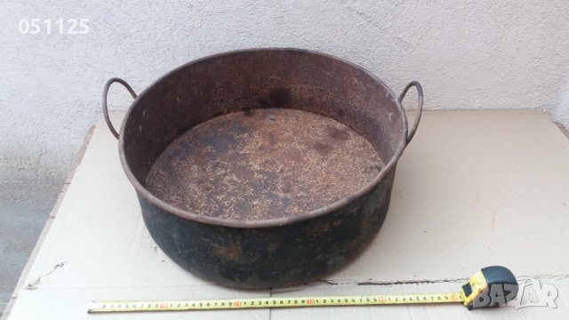 стара масивна метална тава , снимка 2 - Антикварни и старинни предмети - 40788635