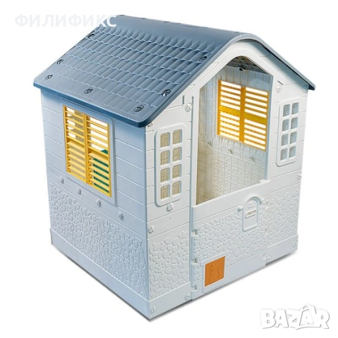 Детска  къщичка (градинска/домашна) – СИВО & МЕНТО, 109cm x 95cm x 107.5cm (6.92kg) – НОВА!, снимка 7 - Други - 53025923
