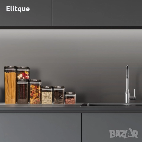 Комплект от 7 херметични контейнера – сигурно съхранение и перфектна организация, снимка 8 - Други - 52716353