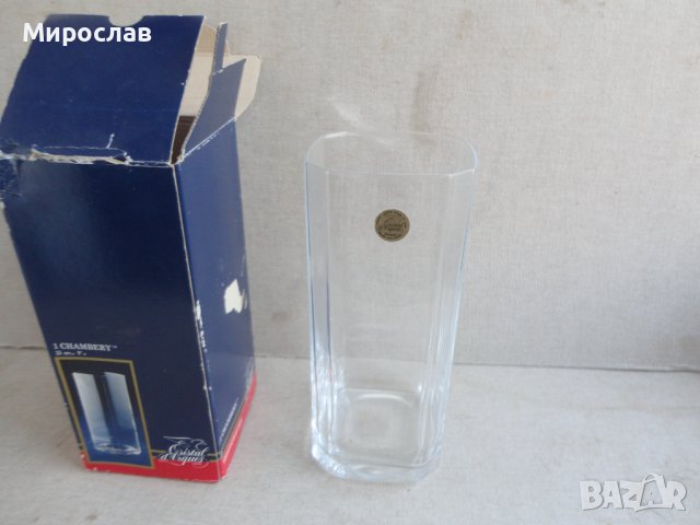 CHAMGERY CRISTAL MADE IN FRANCE ФРЕНСКА КРИСТАЛНА ВАЗА ФРЕНСКИ КРИСТАЛ , снимка 9 - Вази - 38887522