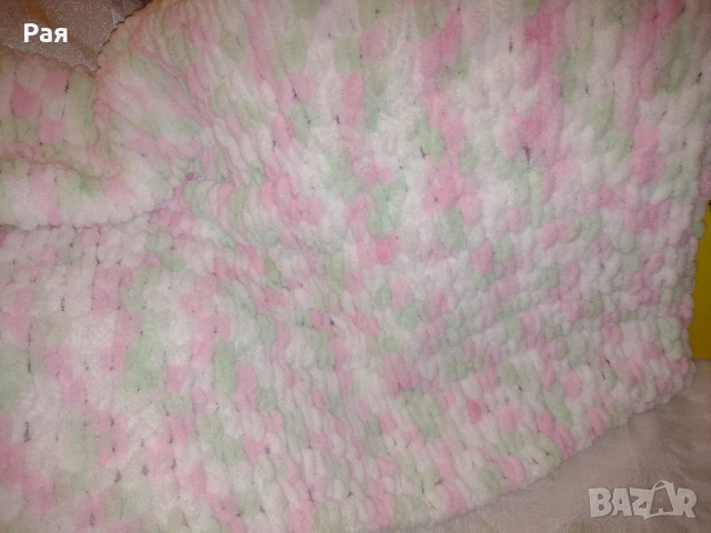 Лот  5 броя плетени блузи + одеало , снимка 4 - Други - 50669171