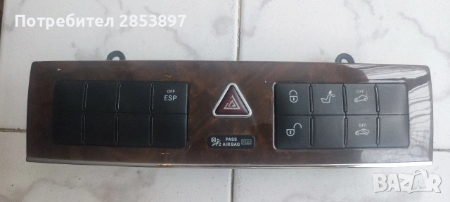 Панел бутони за Mercedes-Benz W203 2038214481 , снимка 2 - Части - 53228879