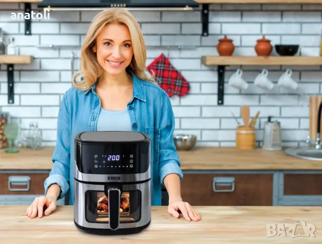 чисто нови горещ въздух Airfryer RAF 5373-R от Германия , снимка 4 - Фритюрници - 49285961