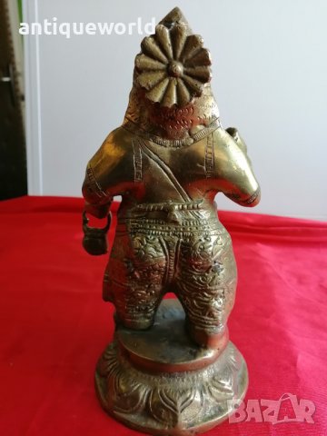 Уникална Бронзова Статуетка ГАНЕША, Будизъм , Буда, снимка 3 - Антикварни и старинни предмети - 43209693