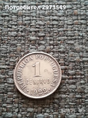1 центаво 1922 г. Португалия 