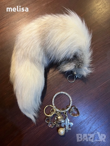 Висулка за чанта лисича опашки 50 см и подарък