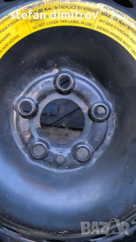джанта-патерица за Фиат Ланча Алфа Ромео 4Jx15"/5x98/ет35/58,1мм-гума 125/80/15, снимка 5 - Гуми и джанти - 50776540
