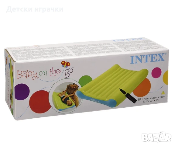 Надуваем дюшек, подложка за повиване INTEX, 79 x 58 x 13 см , снимка 5 - Надуваеми играчки - 51108047