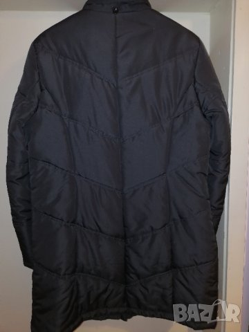 Тъмносиво есенно-зимно яке без подплата Л размер, снимка 3 - Якета - 44112864