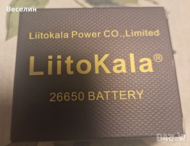 Батерия Liitokala 26650-50A, 3,7v, 5000mA нова, снимка 5 - Друга електроника - 52816846