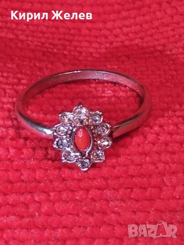 КРАСИВ НЕЖЕН ПОСРЕБРЕН КРИСТАЛЕН ФЕШЪН - АРТ МЕДЕН ПРЪСТЕН 38539, снимка 13 - Пръстени - 41454849